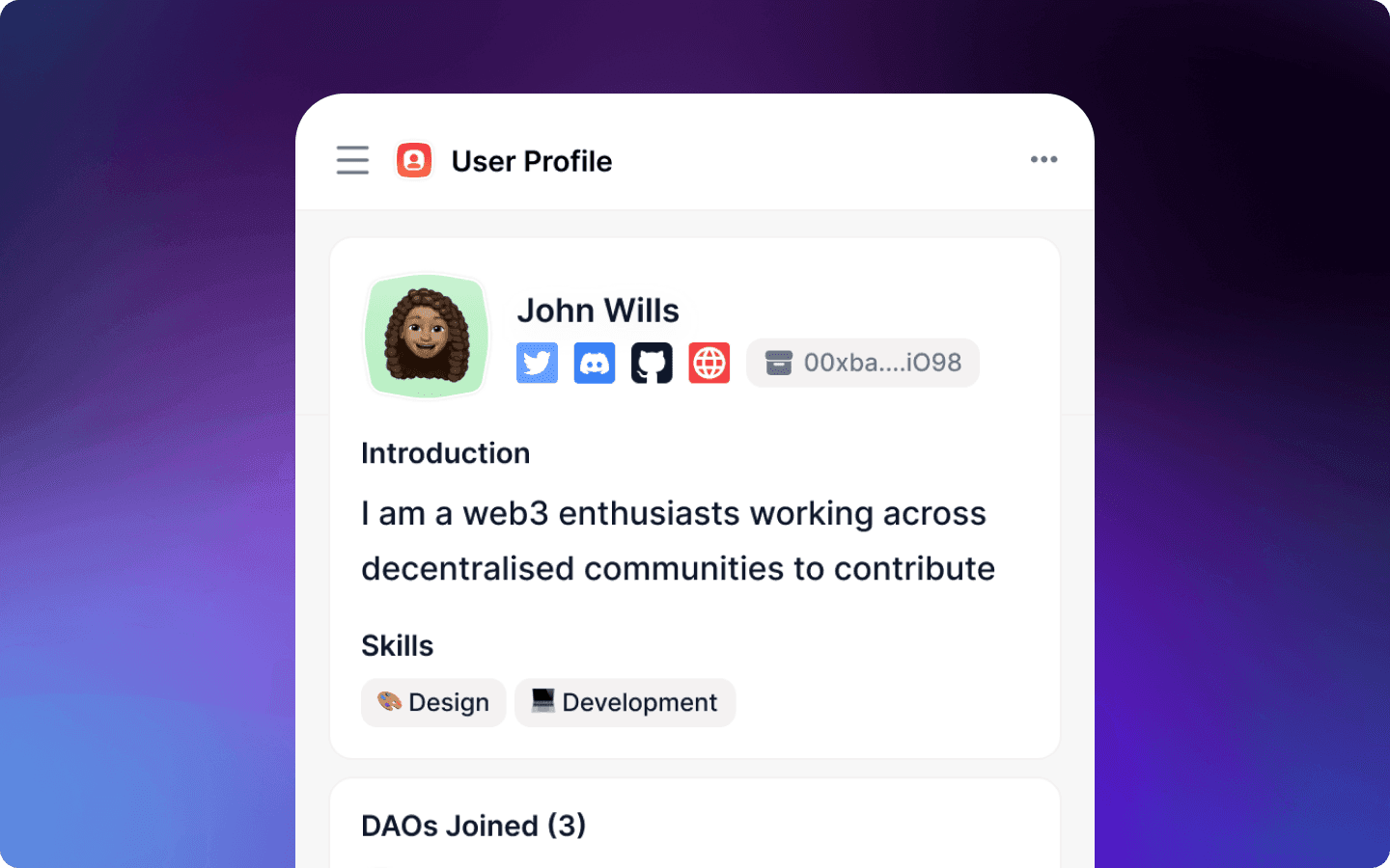 On-chain Profile of Contributors